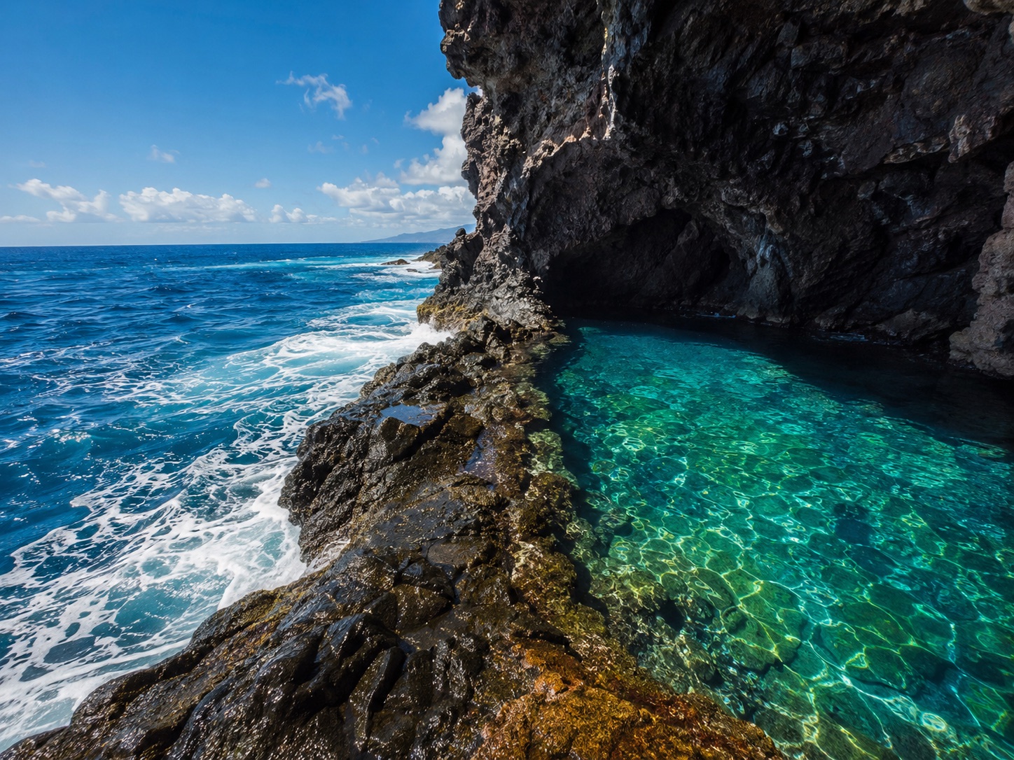 Naturschwimmbecken Charco Azul im El-Golfo-Tal auf El Hierro